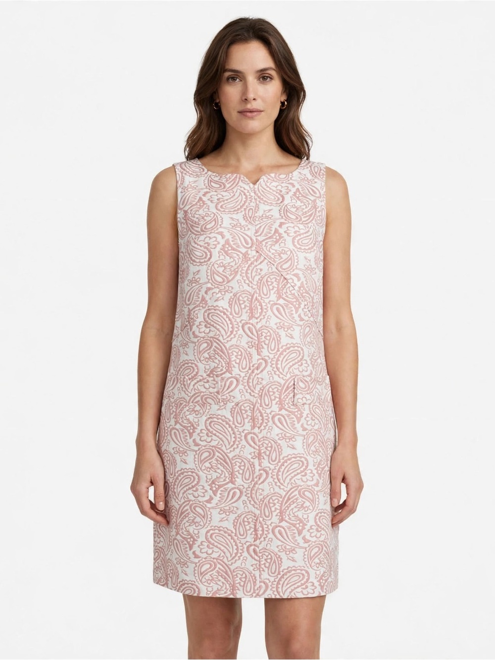 Victoria Beckham for Target Pink Paisley Sleeveless Mini Dress size M